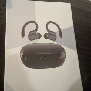 Black Wireless Earbuds Translating Earbuds